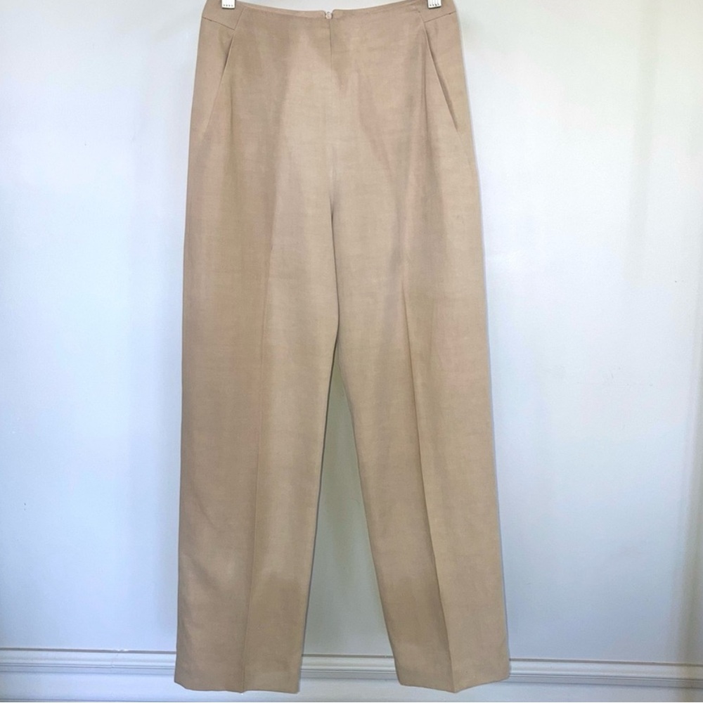 Loewe Linen and Silk Pleated Trousers